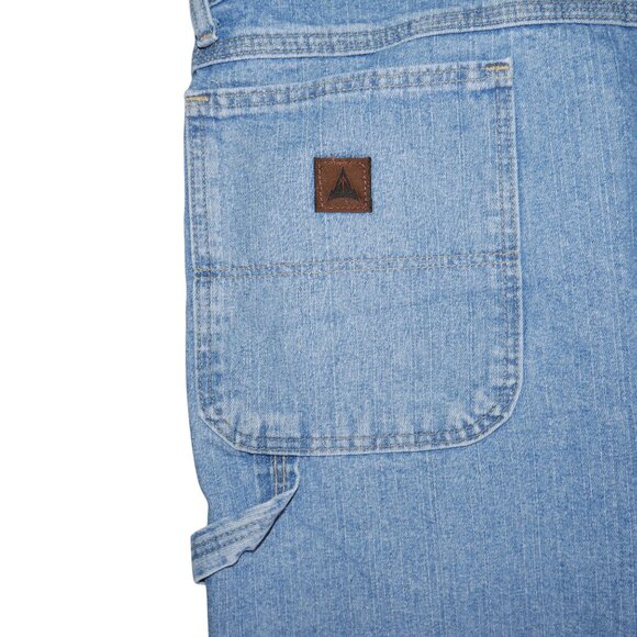 Wrangler Rugged Wear Denim Carpenter Shorts Men's Size 48 Light Wash - Picture 5 of 6